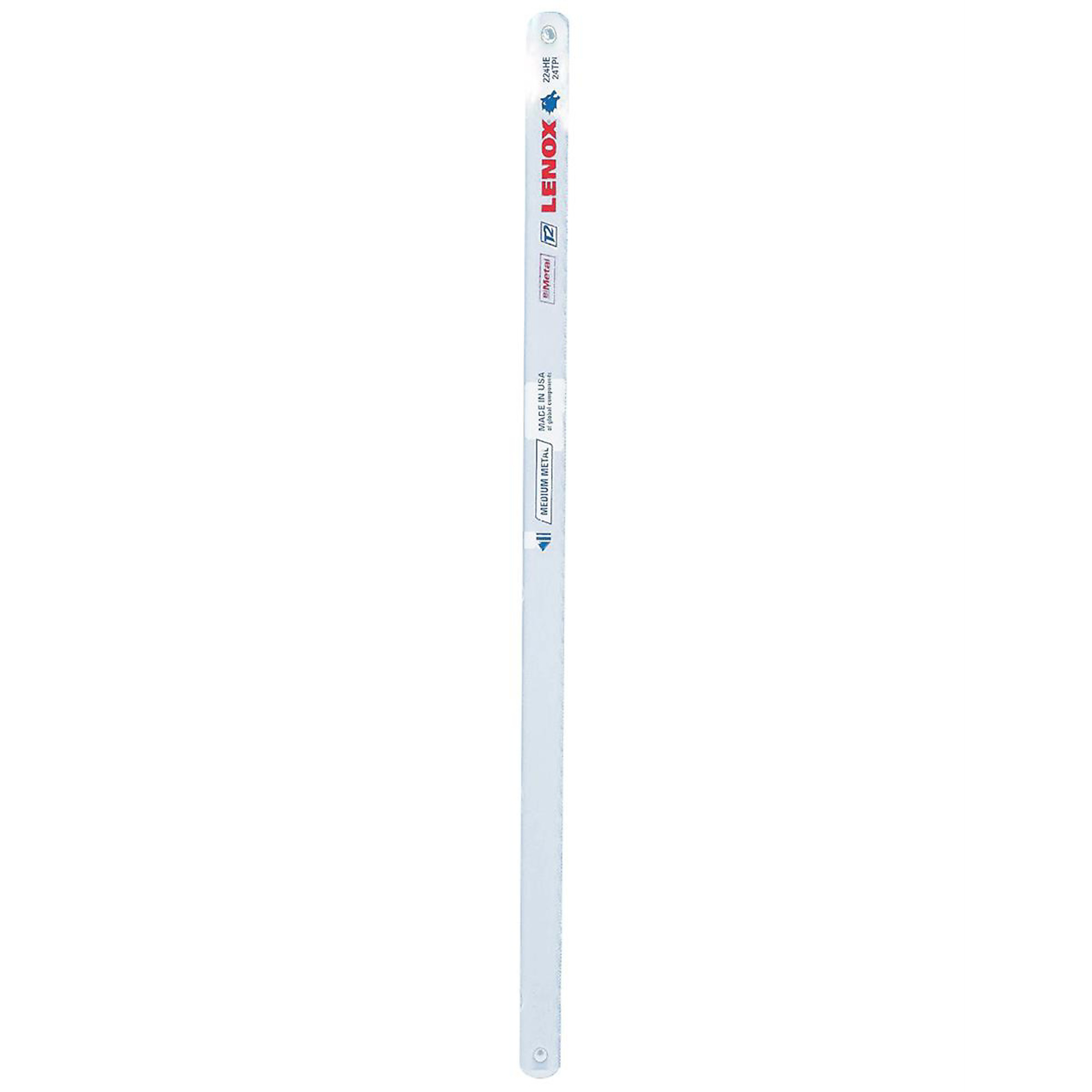 Lenox Tools Hacksaw Blades — 12in. x 24 TPI, Bi-Metal, Shatterproof, Model# LEX20155